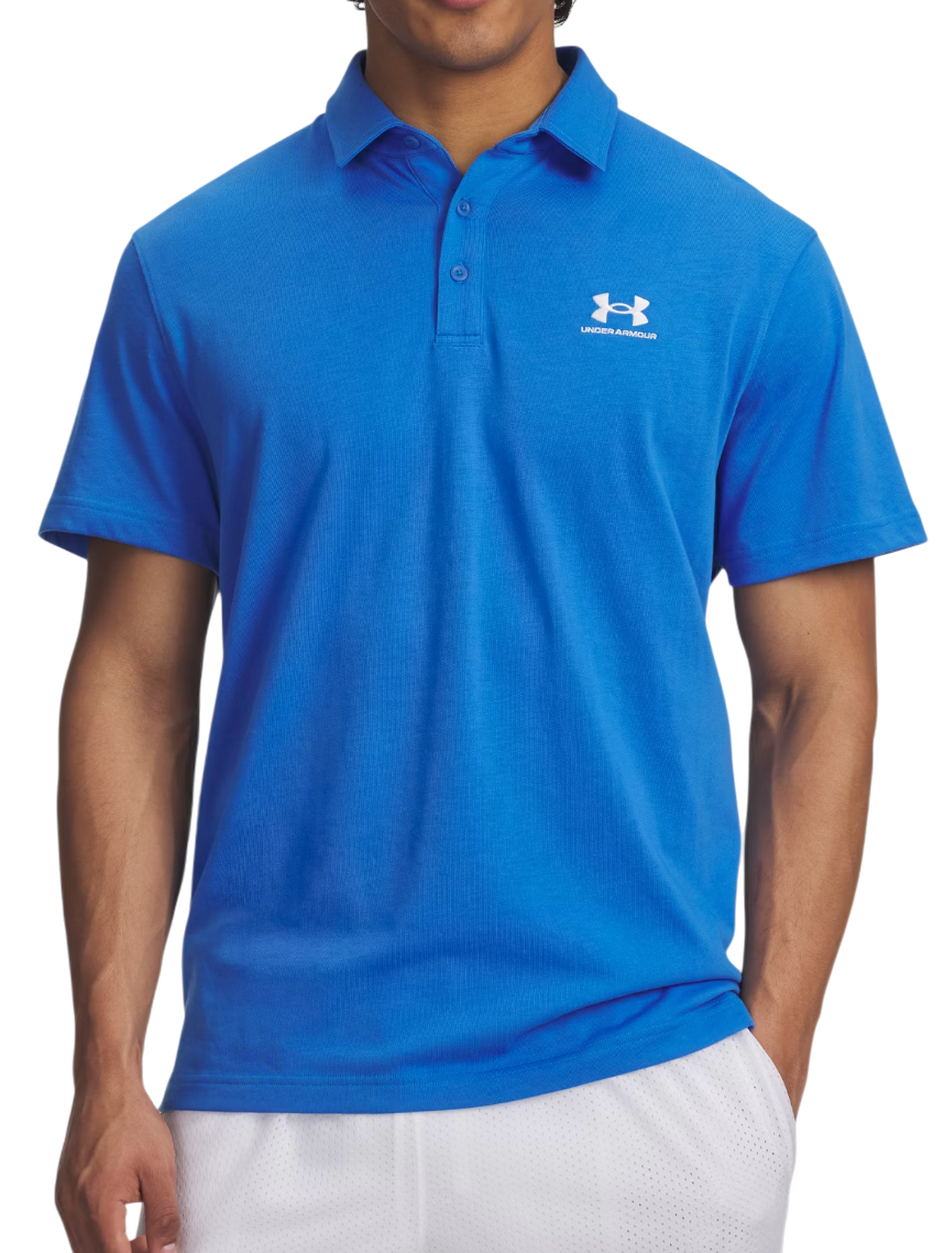 Поло тениска Under Armour Textured Short-Sleeve Icon Polo Синьо | 1386608-402, 0