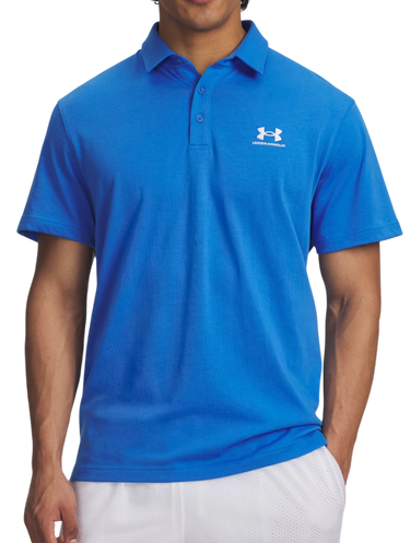 Поло тениска Under Armour Textured Short-Sleeve Icon Polo Синьо | 1386608-402, 0