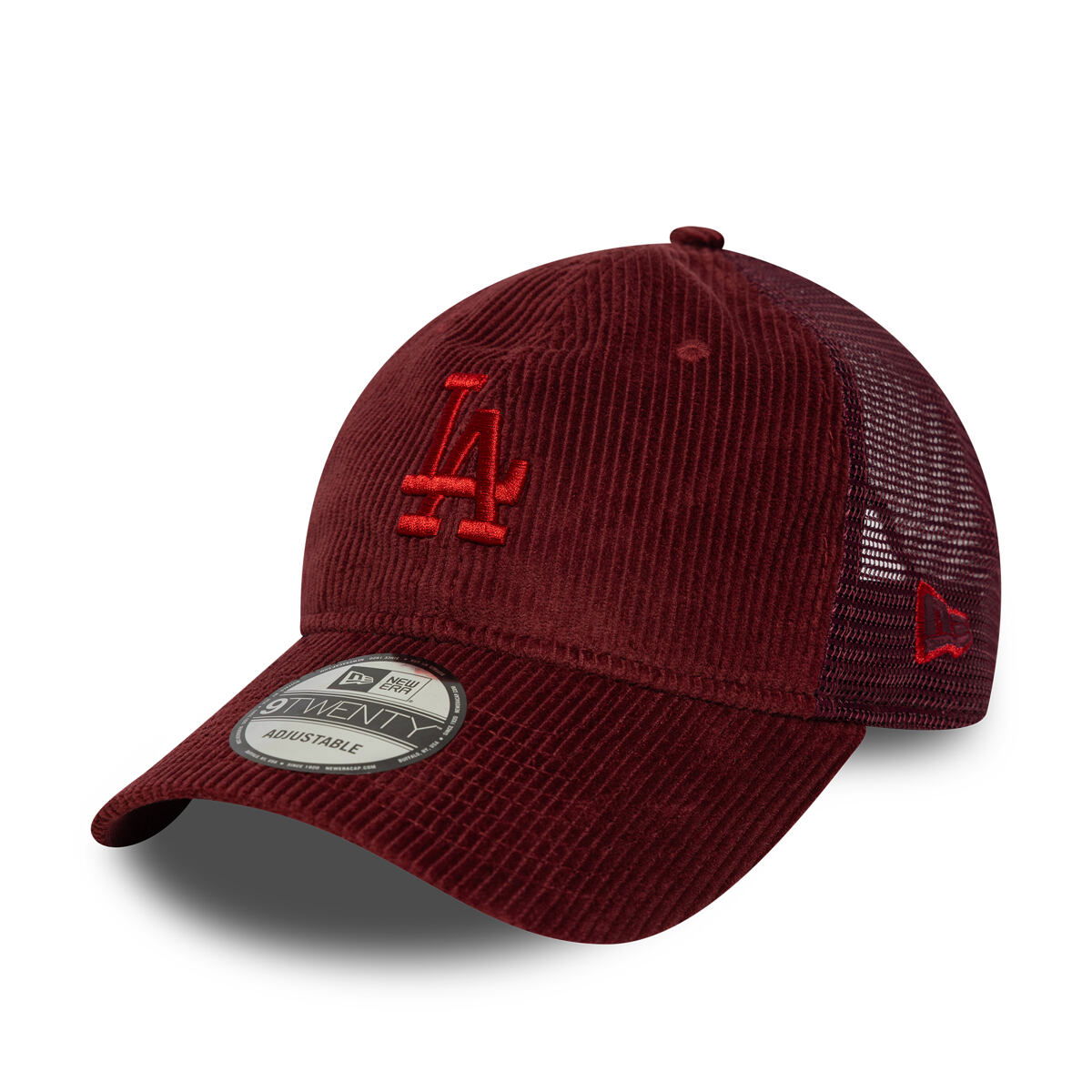 Шапка с козирка New Era Cord 9TWENTY LA Dodgers Adjustable Cap Бургунди | 60691099, 0