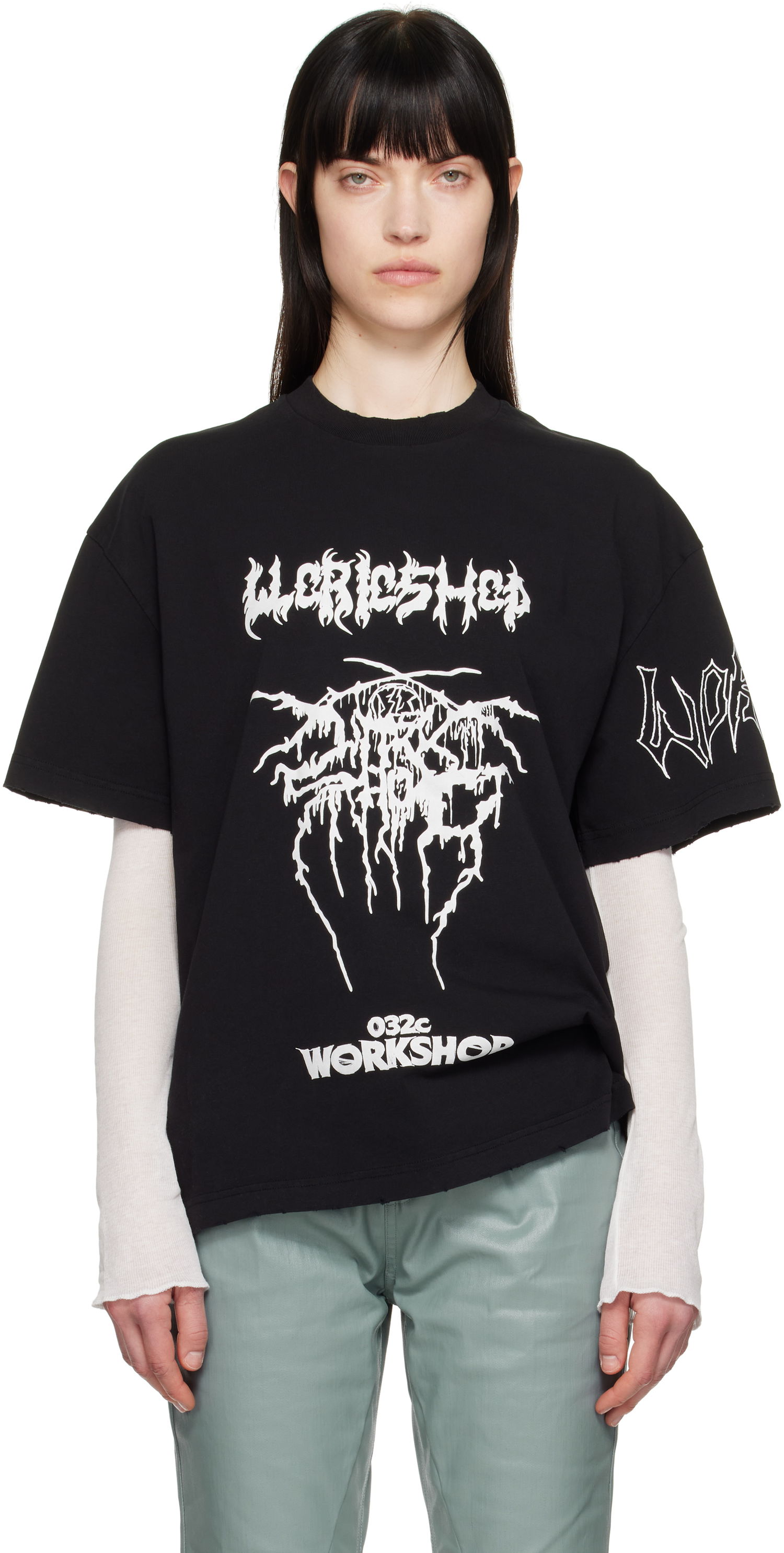 Тениска 032C Workshop Graphic T-Shirt Черно | S25-URC-0113-050-W, 0