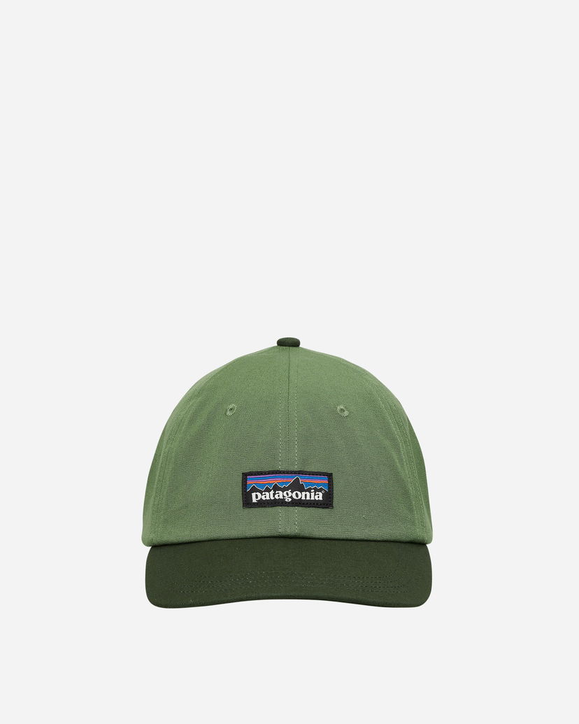 Шапка с козирка Patagonia P-6 Label Trad Cap Зелено | 38296 TNGR