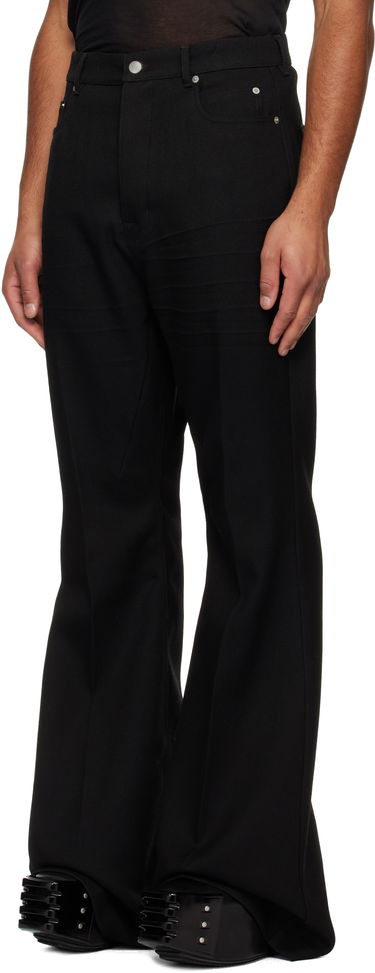 Панталони Rick Owens Concordians Bolan Flared Trousers Черно | RR02E1335 WD, 3