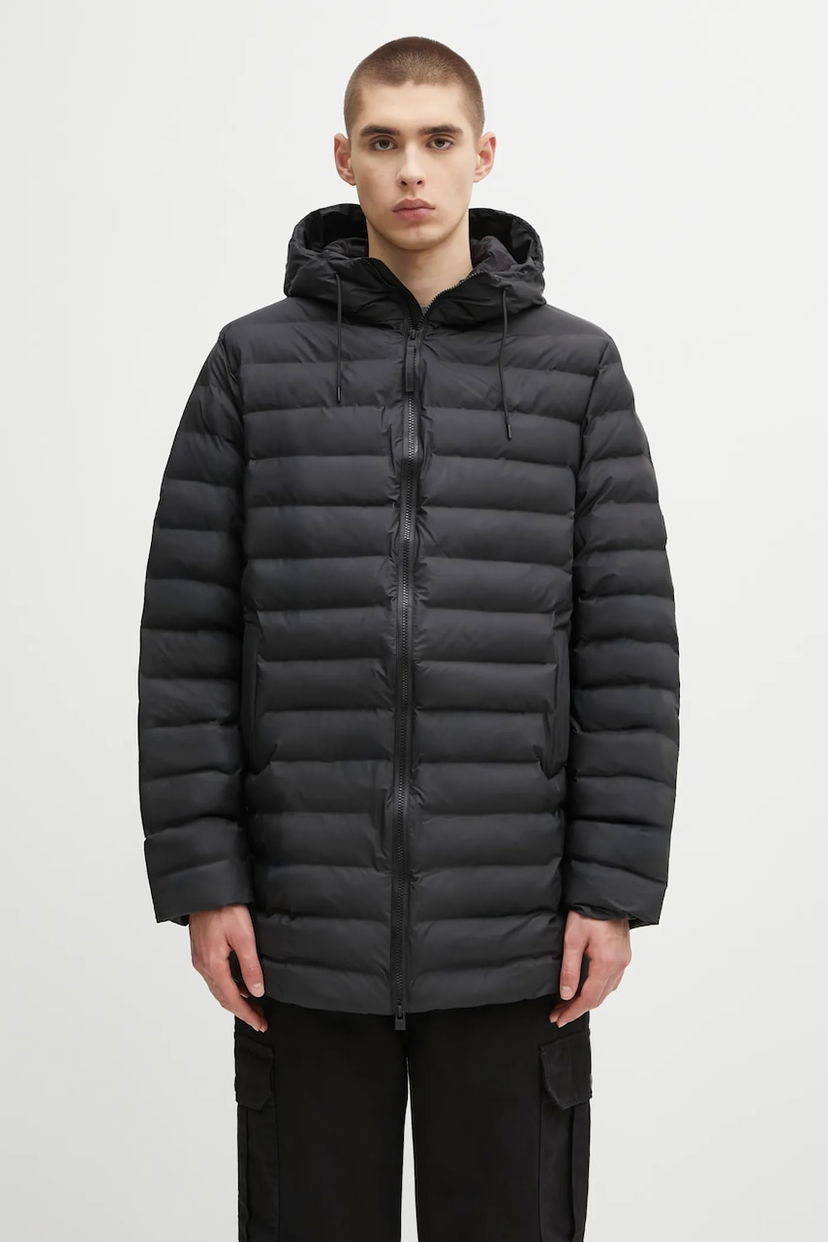 Пухо яке Rains Lohja Hooded Puffer Jacket Черно | 15900.01