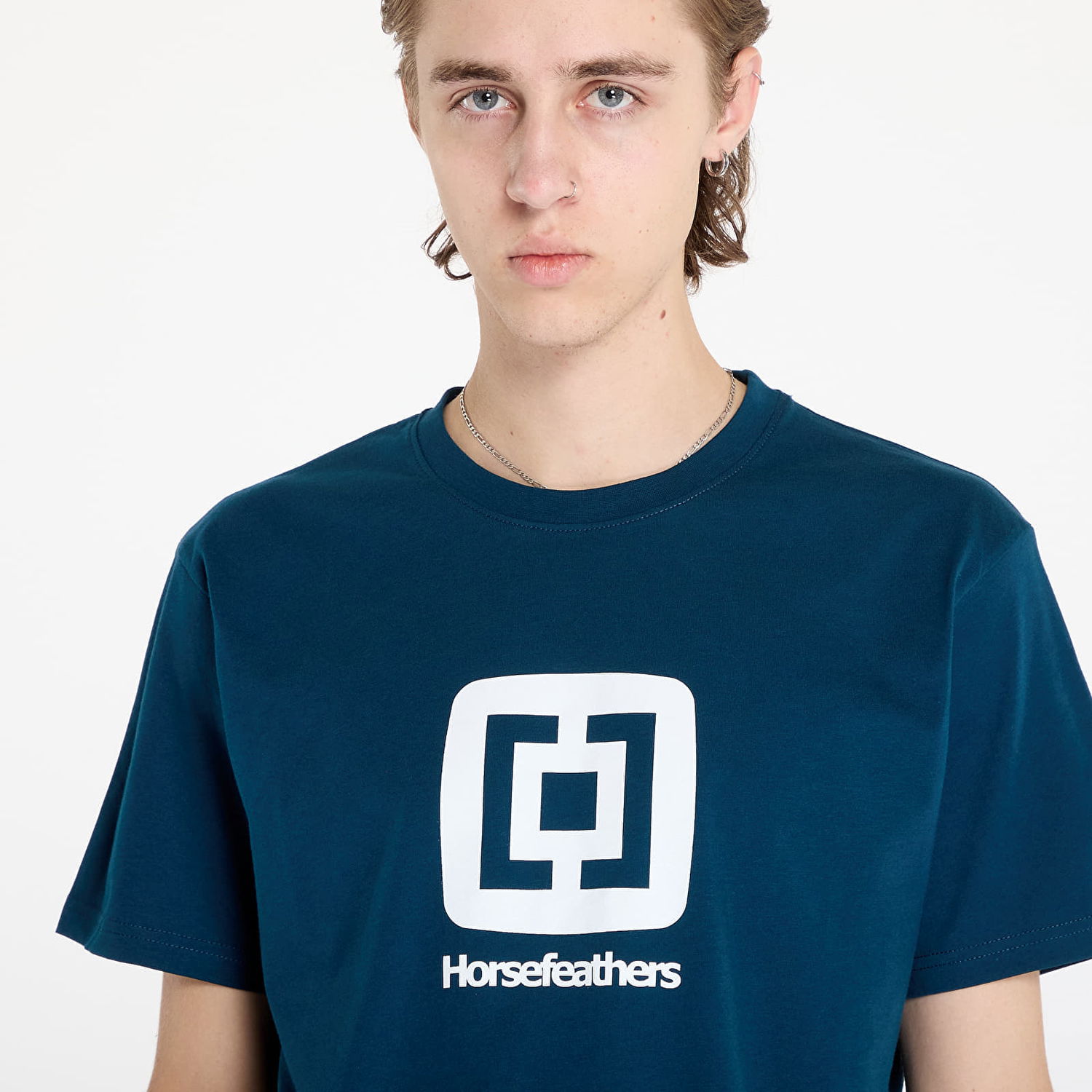 Тениска Horsefeathers Fair T-Shirt Pond M Тъмно синьо | SM1288M, 1