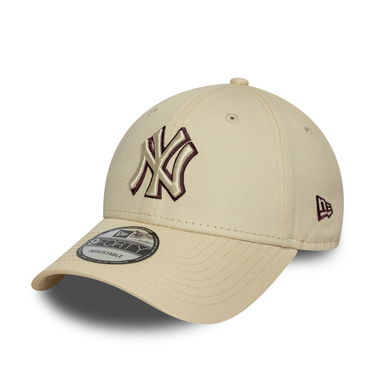 Шапка с козирка New Era New Era MLB Team Outline 9FORTY NY Yankees Adjustable Cap Бежово | 60691405, 0