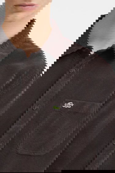 Риза Lacoste Corduroy Shirt Regular Fit Classic Collar Кафяво | CH3346, 3