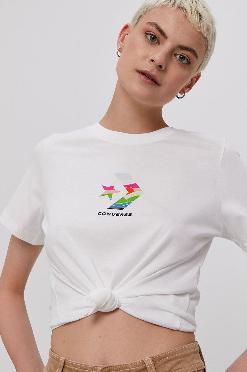 Тениска Converse Converse T-Shirt Бяло | 10022179.A01