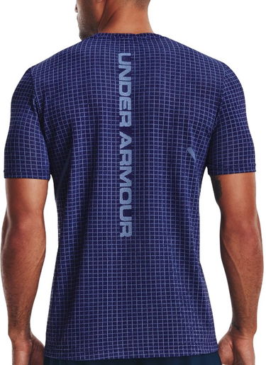 Тениска Under Armour Seamless Grid Short Sleeve T-Shirt Синьо | 1376921-468, 1