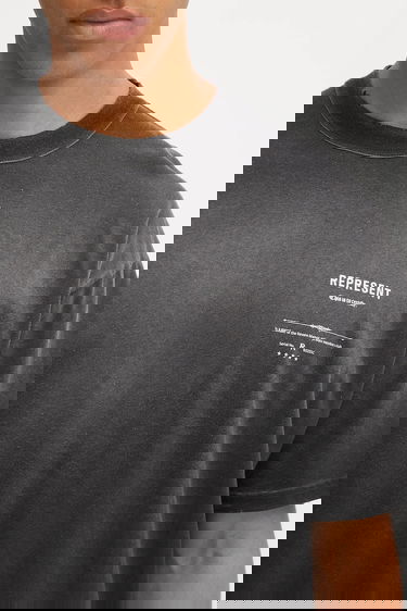 Тениска Represent Clo Revere Manor Oversized Washed T-Shirt Черно | MLM100286, 3