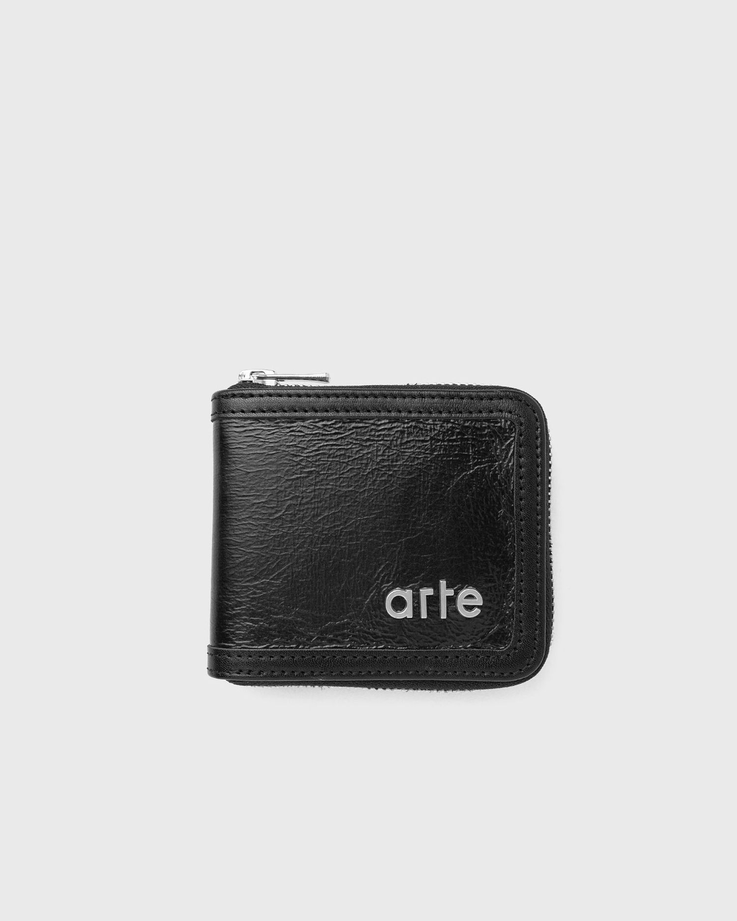 Портфейл Arte Antwerp Black Leather Zip Wallet Черно | AW24-198W-BLACK, 0
