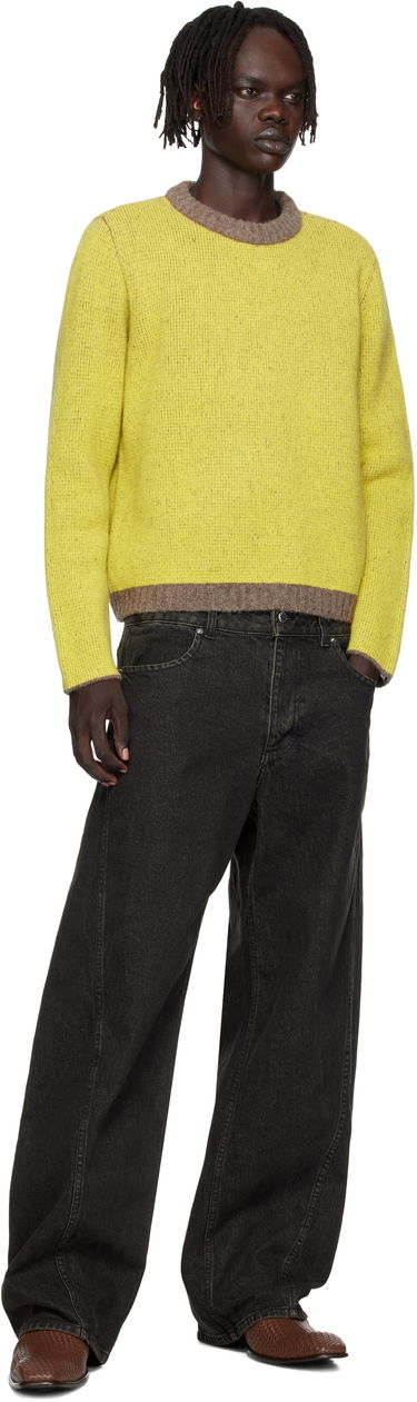 Пуловер Eckhaus Latta Eckhaus Latta Yak Crewneck Sweater Жълто | 8258-EL-PF25-F, 3