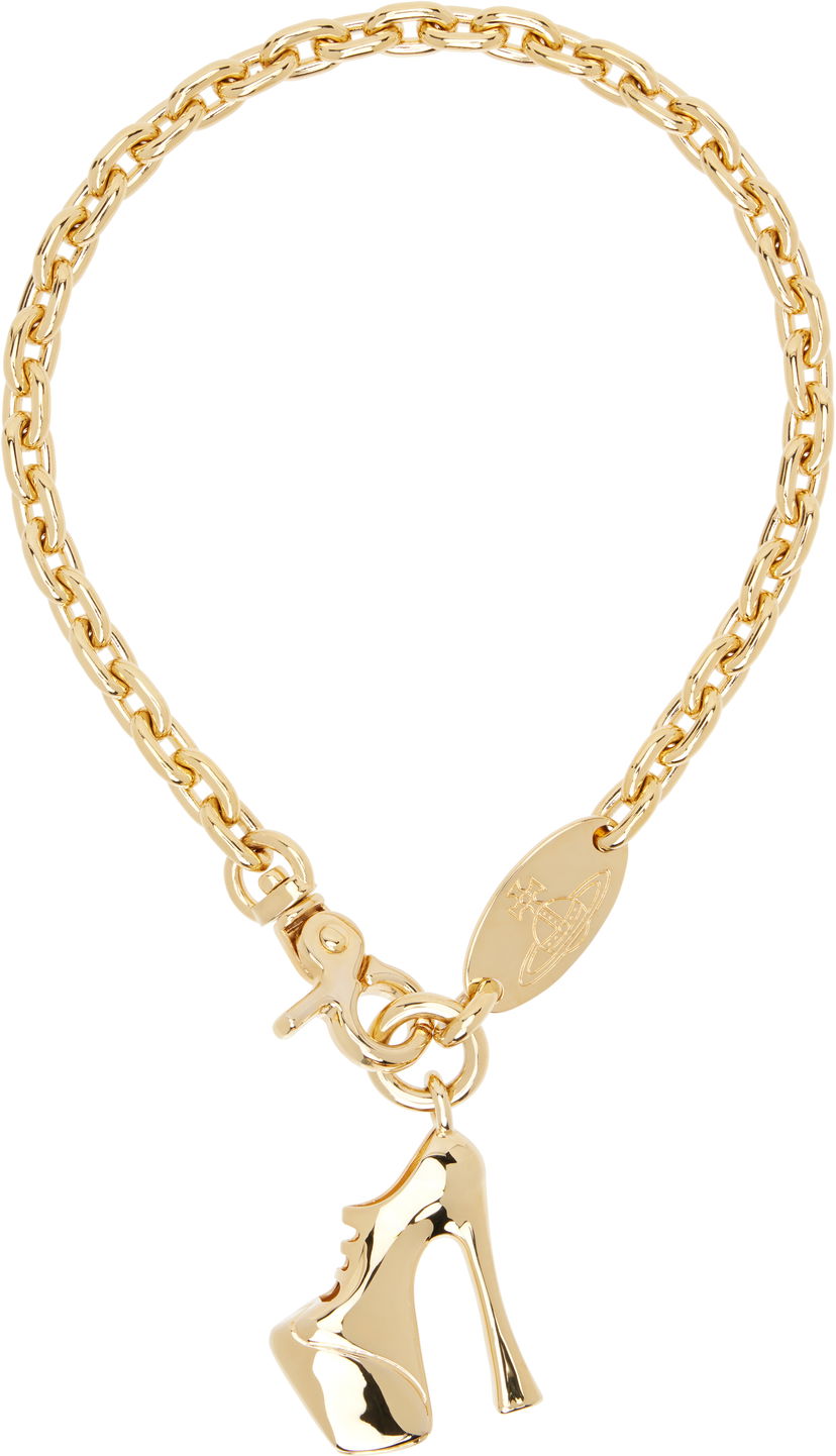 Колие Vivienne Westwood Vivienne Westwood Gold-Tone Alienor Shoe Charm Necklace Металик | 6301013O-02R001-