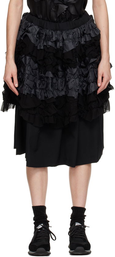 Пола Comme des Garçons Comme des Garçons Layered Midi Skirt Черно | RL-S008-051, 0