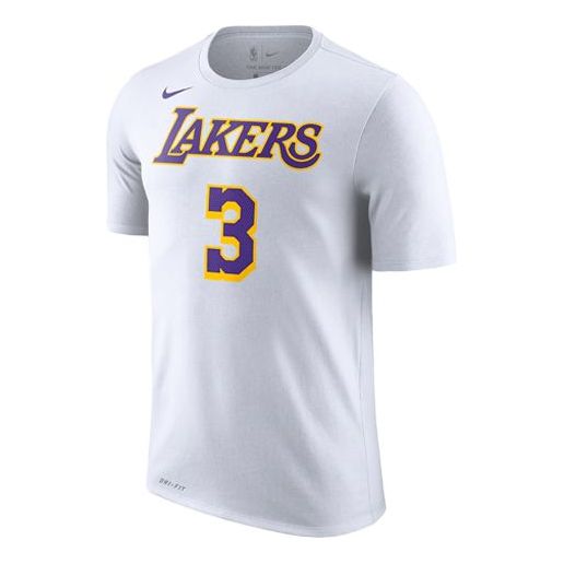 Фланелка Nike NBA Dri-FIT Lakers #3 Short Sleeve T-Shirt Бяло | BQ1541-100