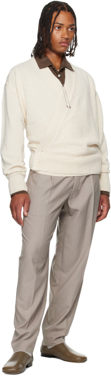 Пуловер LEMAIRE Lemaire Wrap Cardigan Бяло | TO1476 LK1028, 3