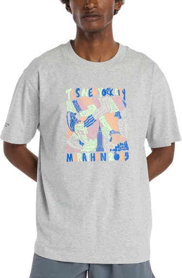 Тениска New Balance NYC Marathon Graphic T-Shirt Сиво | mt53529m-ag, 0