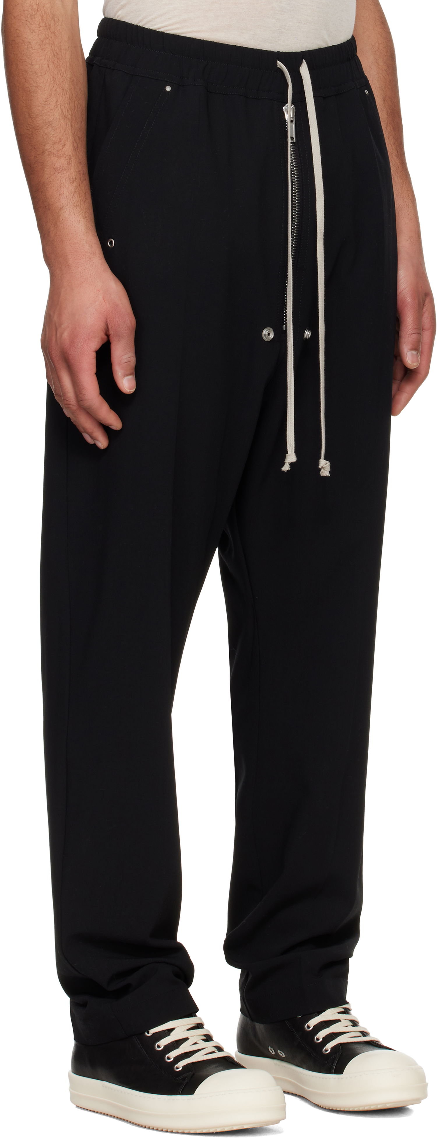 Панталони Rick Owens Rick Owens Hollywood Bela Trousers Черно | RU01E5361 WLP, 1