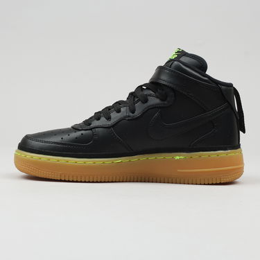 Кецове и обувки Nike Air Force 1 Mid LV8 ''Black Gum Volt'' GS Черно | 820342-004, 0