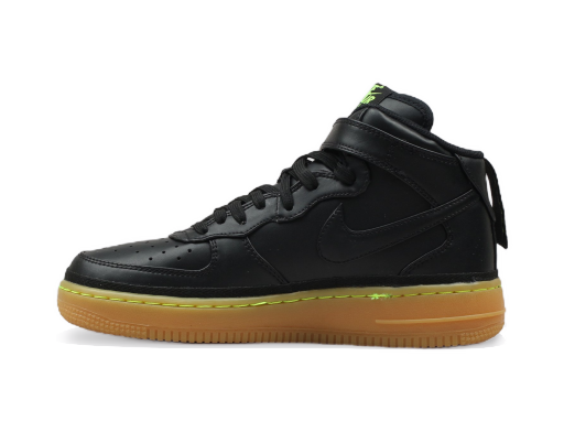 Кецове и обувки Nike Air Force 1 Mid LV8 ''Black Gum Volt'' GS Черно | 820342-004