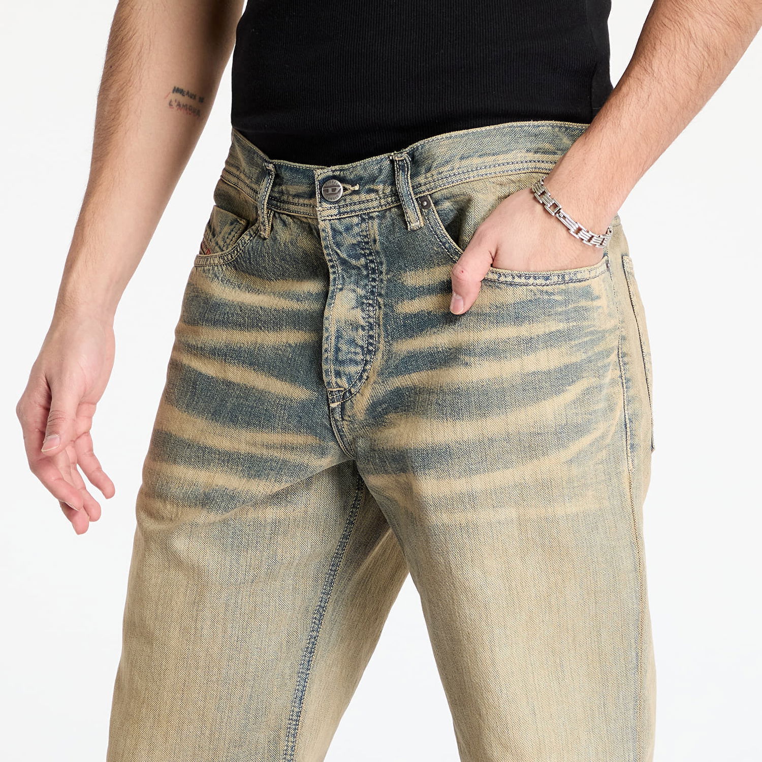 Дънки Diesel Diesel D-Finitive Jeans W34/L34 Бежово | FINITIV_09L49 Blue, 1