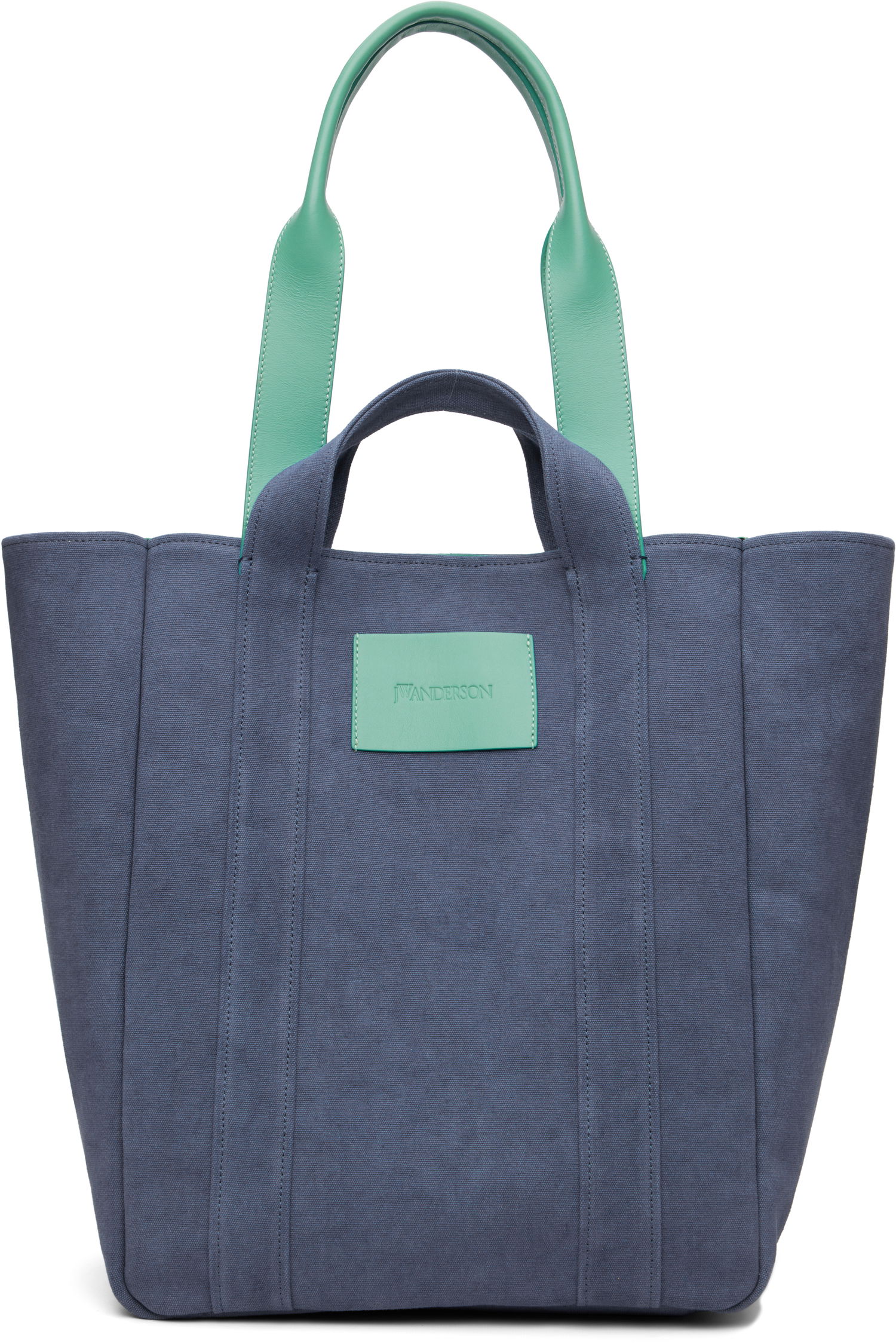 Голяма пазарска чанта JW Anderson Fabric Cabas Tote Синьо | HB0743-FA0467, 0