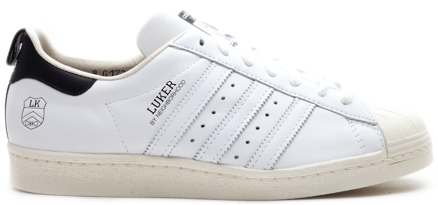 Кецове и обувки adidas Originals Superstar 80s Luker Neighborhood White Бяло | G17202, 0