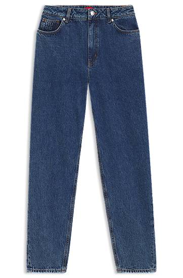 Дънки BOSS Mom Fit Rigid Denim Jeans Синьо | 50542462, 0