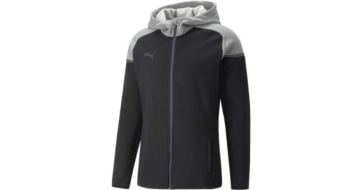 Суитчър Puma teamCup Casuals Full-Zip Hoodie Черно | 65798703, 1
