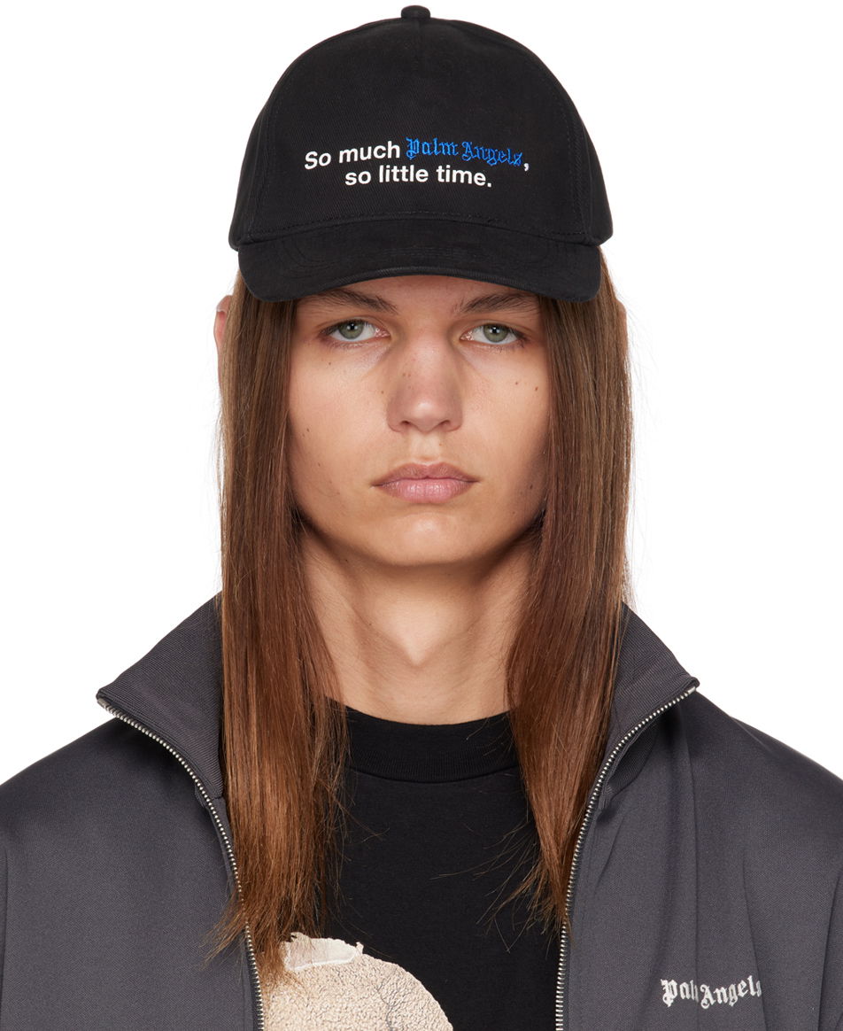 Шапка с козирка Palm Angels Hippie Cap Черно | PMLB094F23FAB0031045, 0