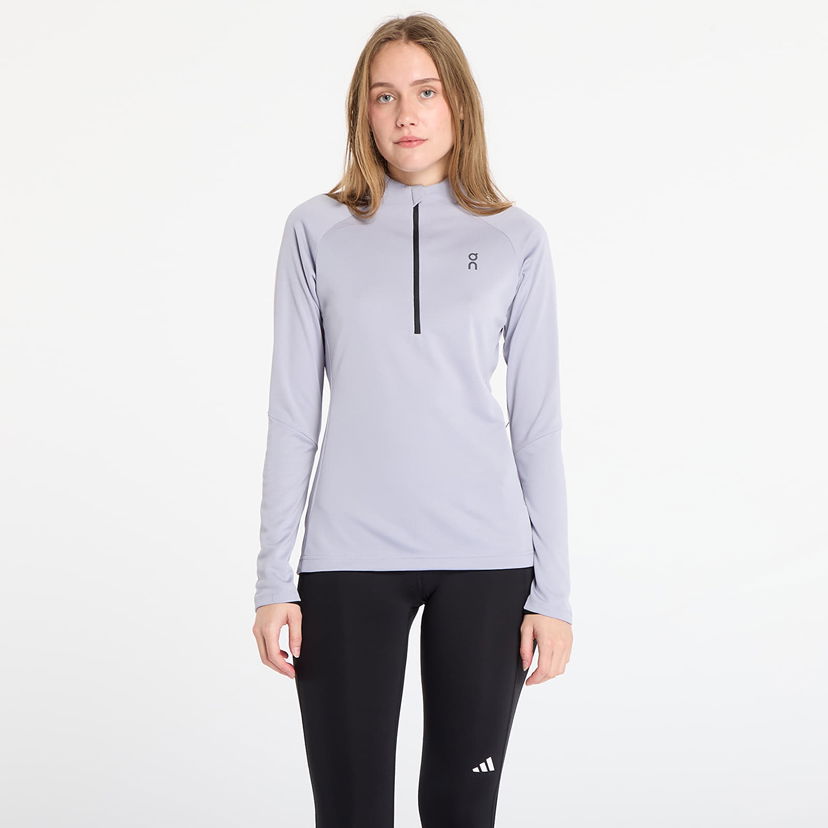 Тениска On Running Performance Long-Sleeve Half-Zip Climate Shirt Сиво | 1WE10780174 W
