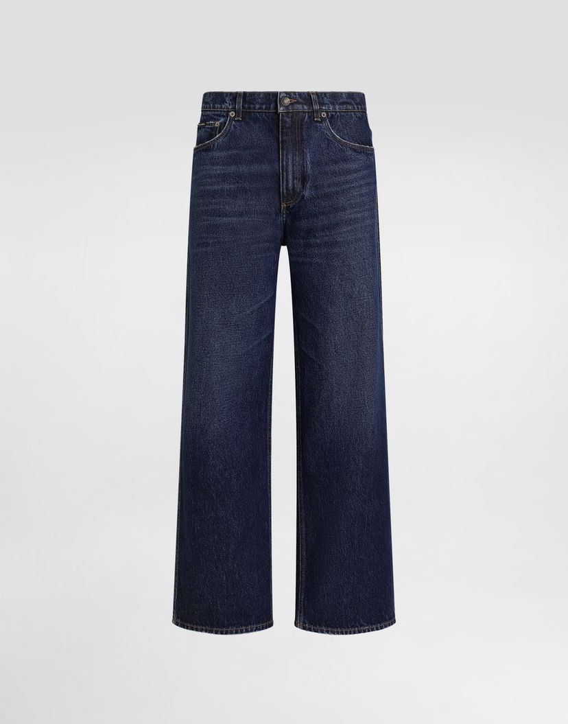 Дънки Dolce & Gabbana Dolce & Gabbana Wide-leg Denim Jeans Синьо | GP15NDG8OA1S9001_1