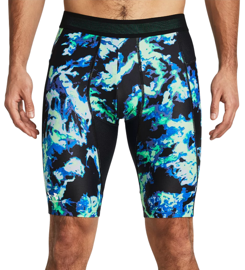 Къси панталони Under Armour HeatGear® Iso-Chill Printed Long Shorts Синьо | 1383778-299