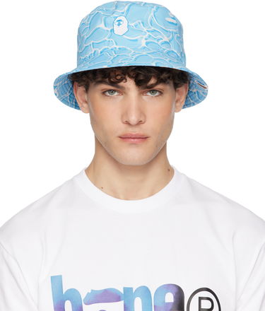 Шапка с козирка BAPE ABC Camo Logo Bucket Hat Синьо | 001HTK701005F, 0