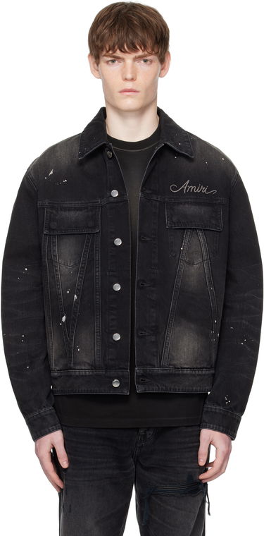 Яке AMIRI Amiri Bleach Bandana Denim Jacket Черно | AMDNTR1025, 0