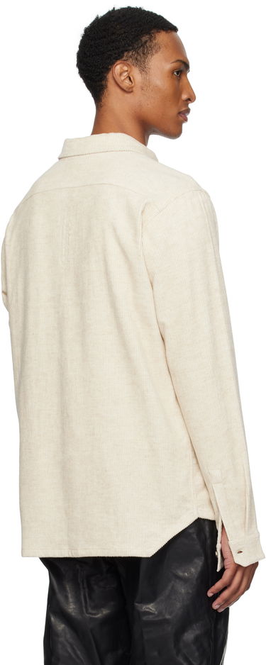 Риза Rick Owens Rick Owens Concordians Corduroy Work Shirt Бежово | RU02E1292 MLC, 2