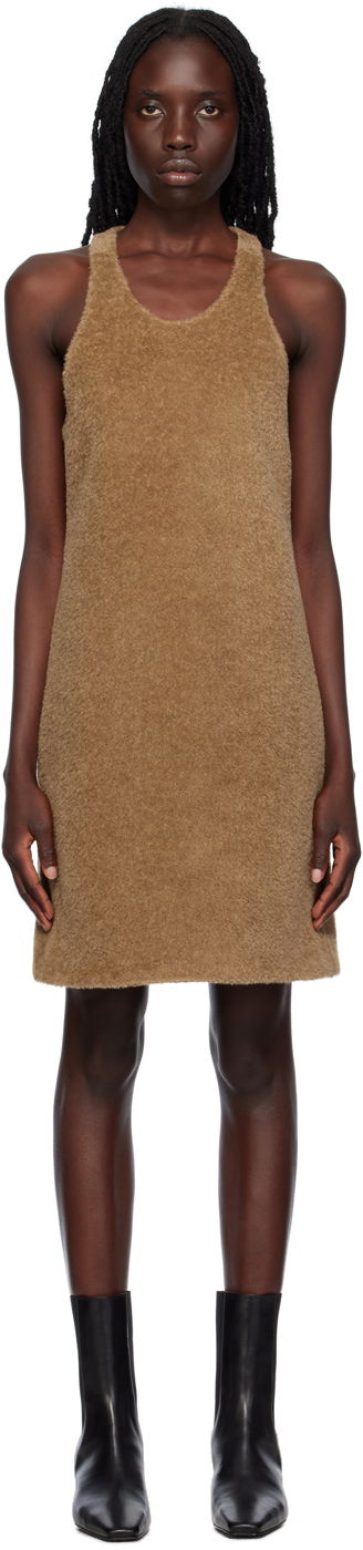 Pокля TOTEME TOTEME Scoop Neck Midi Dress Кафяво | 233-6037-262, 0