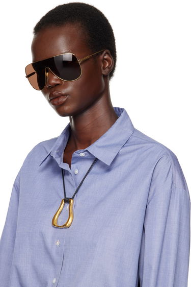 Слънчеви очила Gucci Gucci Mask Sunglasses Кафяво | GG1436S-002, 3
