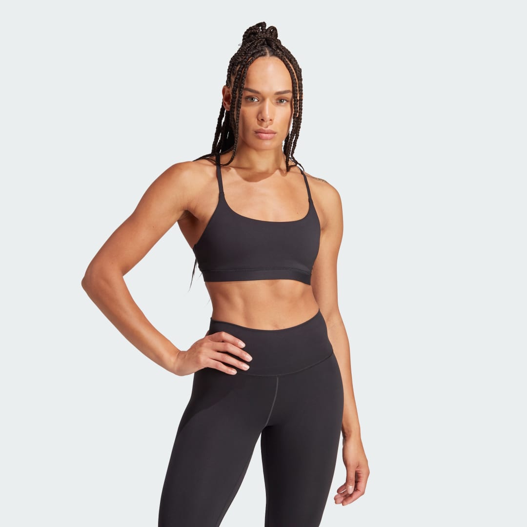 Сутиен adidas Performance All Me Light Support Черно | IQ3374, 1