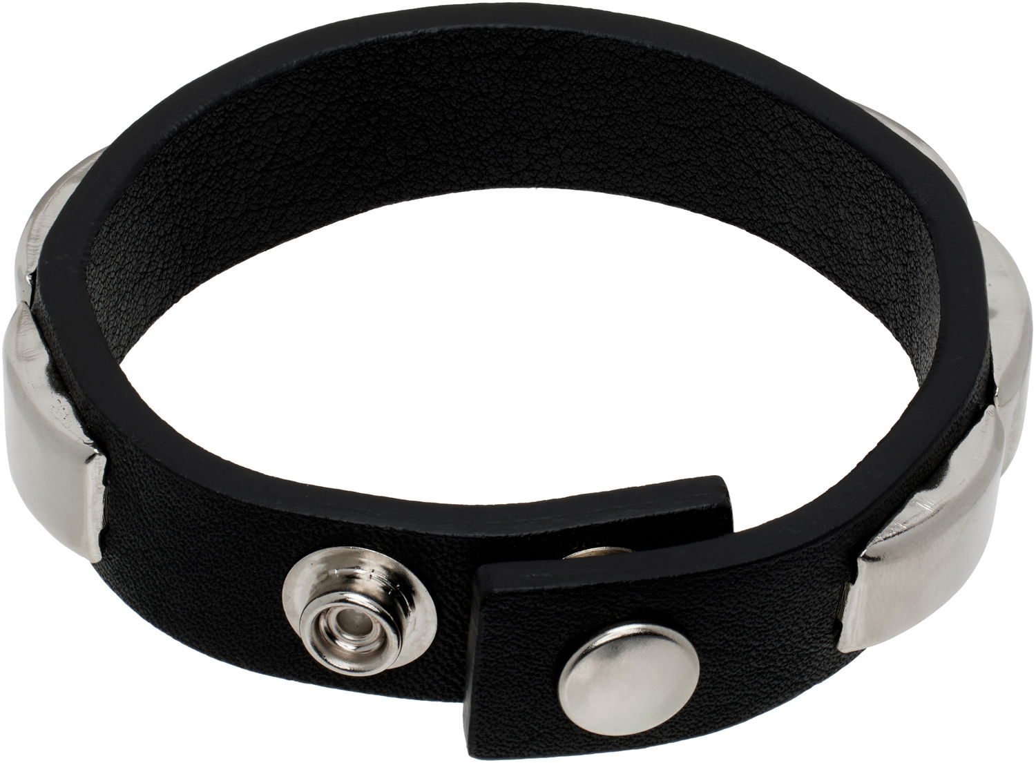 Гривна UNDERCOVER UNDERCOVER Studded Leather Bracelet Черно | UP1E4A06, 1