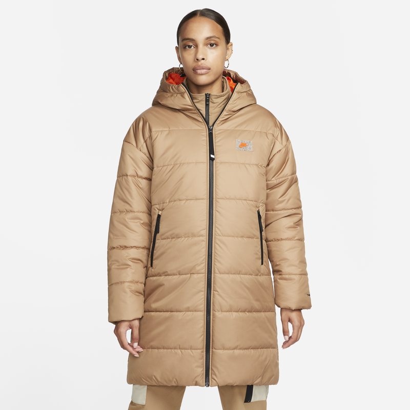 Пухо яке Nike Sportswear Therma-FIT Repel Synthetic-Fill Hooded Parka Бежово | DX5684-258, 0