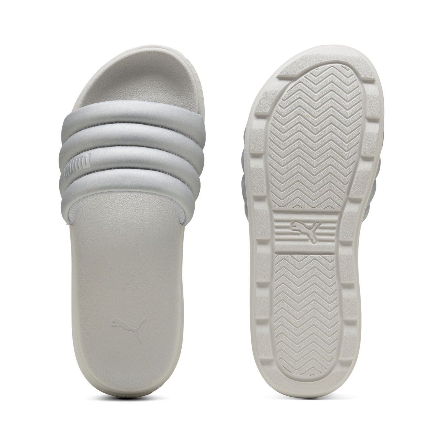 Кецове и обувки Puma Karmen Puffy Aqua Metallics Slides Сиво | 400679_01, 0