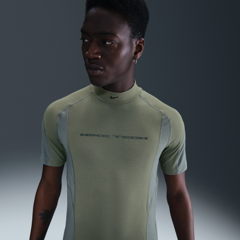 Тениска Nike Tech Dri-FIT Short-Sleeve Mock Neck Base Layer Зелено | IB1522-320