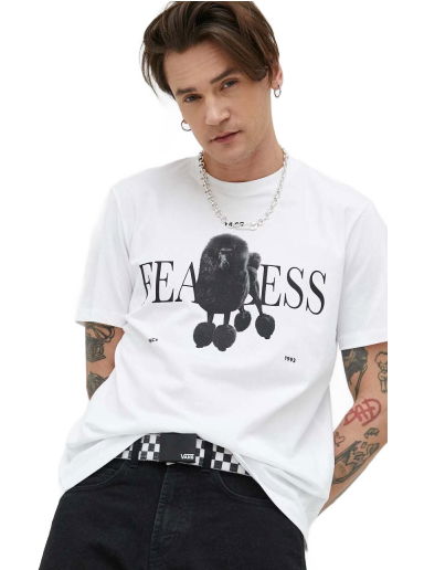 Тениска BOSS Cotton-Jersey T-Shirt with Dog Print and Slogan Бяло | 50491814