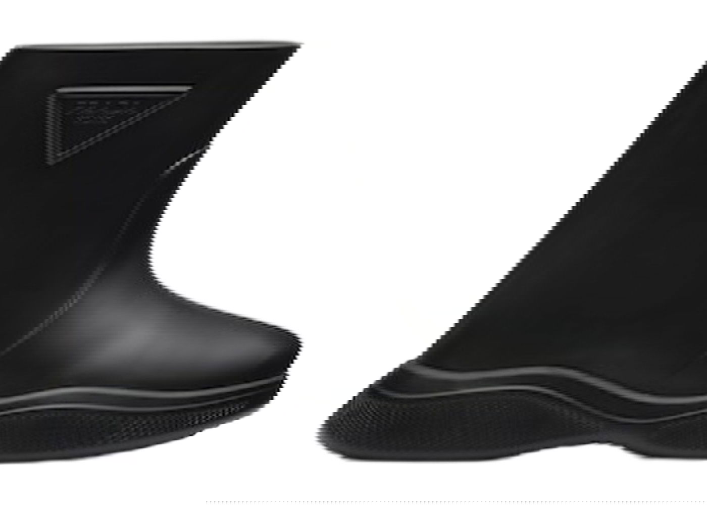 Кецове и обувки Prada Pull-On Rain Booties Black Rubber Черно | 1T859M_3LKD_F0002_F_025, 0