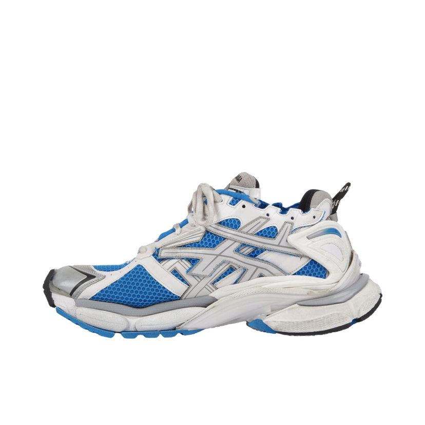 Кецове и обувки Balenciaga Runner Sneakers "White & Blue" Бяло | 677402 W3RB3
