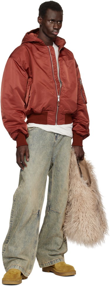 Яке бомбър Entire Studios Entire Studios Hooded Broad Bomber Jacket Червено | ES2539GA, 3