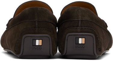 Кецове и обувки BOSS BOSS Suede Loafers Кафяво | 50541750, 4