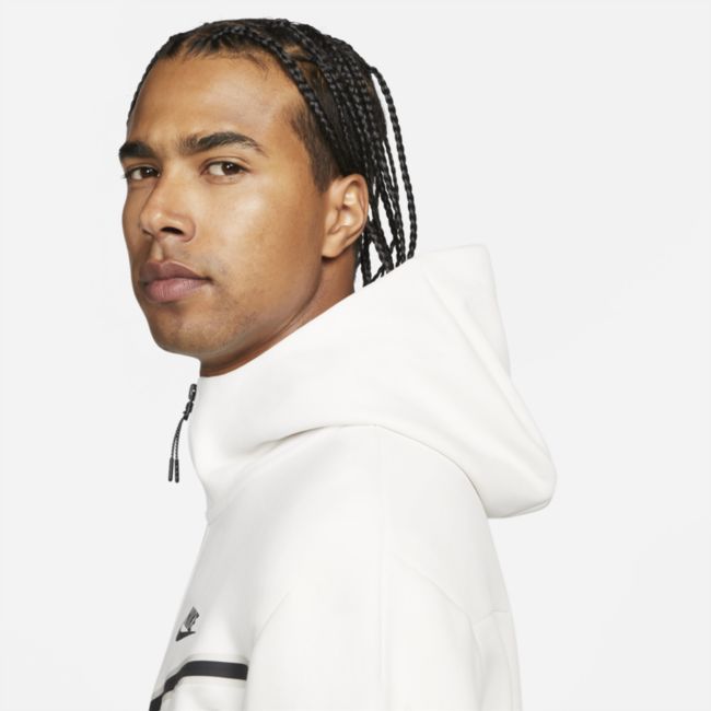 Суитчър Nike Tech Fleece Full-Zip Hoodie Бяло | CU4489-030, 0