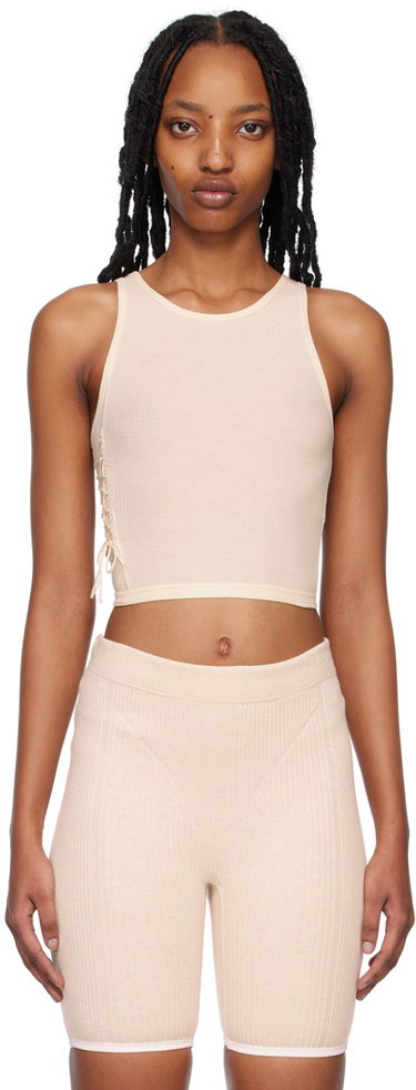Потник Baserange Tie Tank Top Бежово | BRTI-RB-WI22, 0