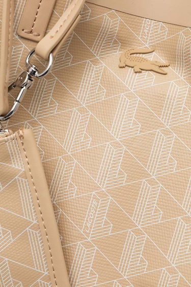 Голяма пазарска чанта Lacoste Beige Shopper Bag With Pouch Бежово | NF4345ZE, 2